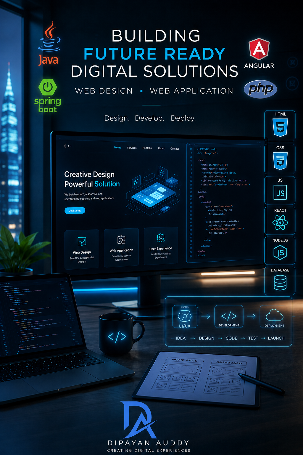 dipayan web application banner
